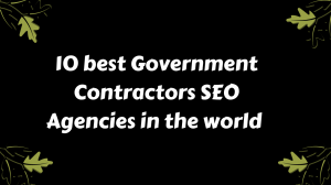 Government Contractors SEO Agencies